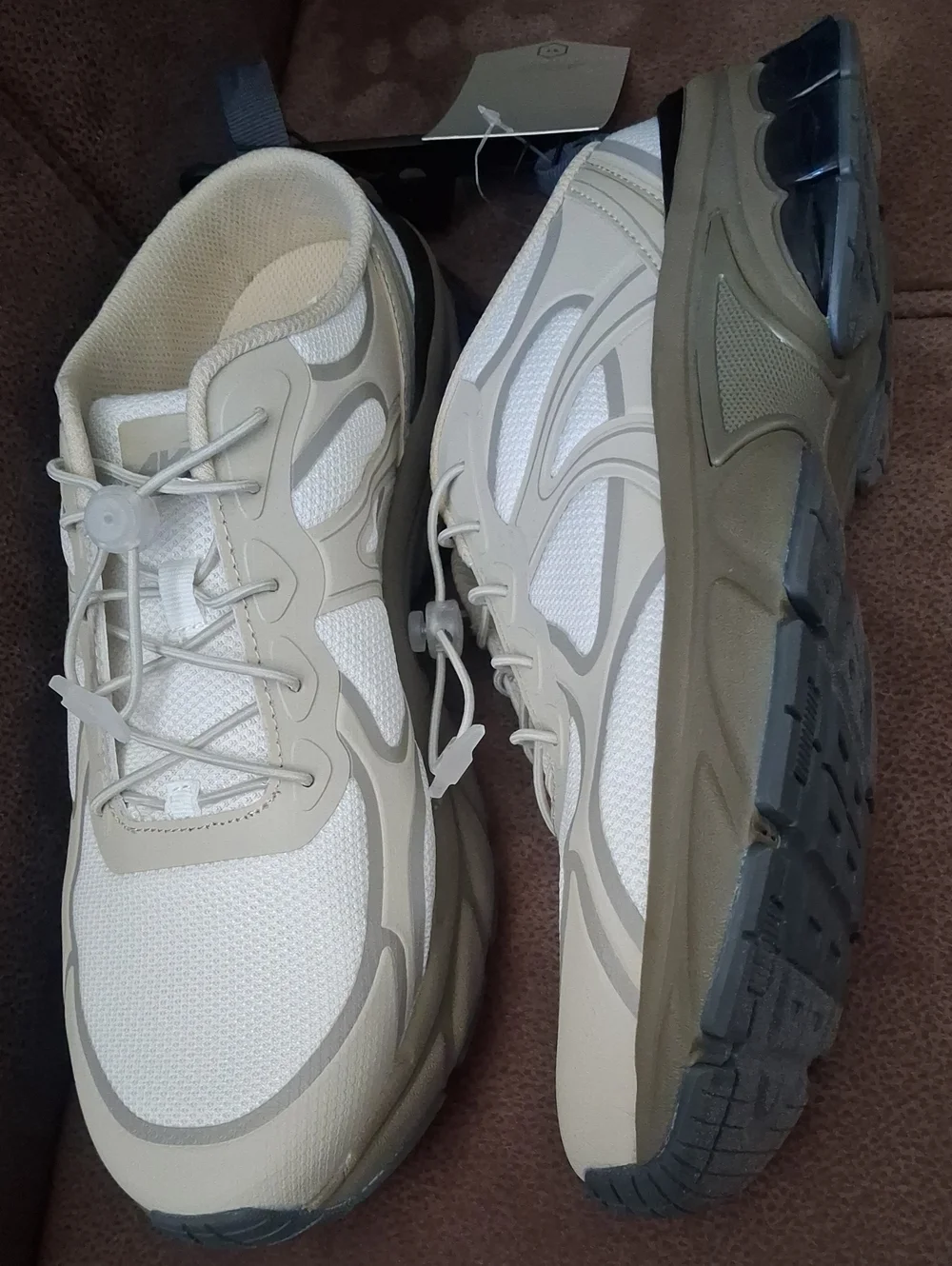 Avia Women's Neutral/Tan Athletic Mesh Backless Sneakers Size 11